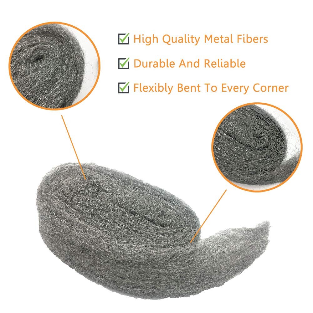 Steel Wool Fill Fabric DIY Kit, Coarse Wire Hardware Cloth, Gap 4 PACK