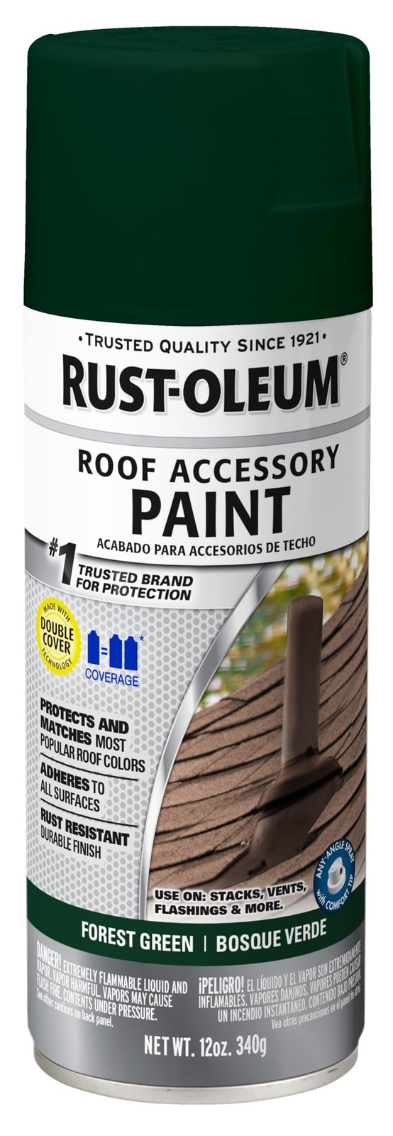 Rust-Oleum 383419- Roofing Accessory 12 Ounce (Pack of 1), Forest Green
