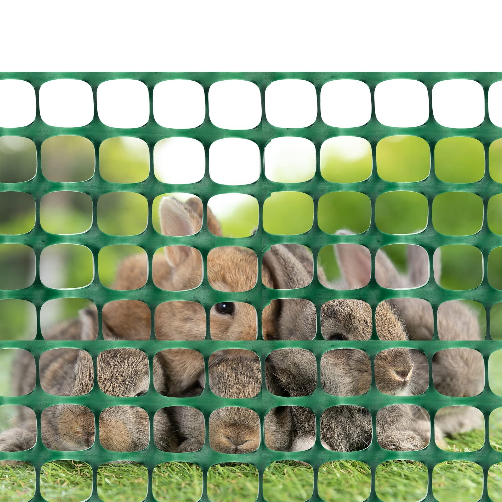 DOEWORKS Safety Fence, 4 x 100 FT Green Plastic Mesh Fence Roll Barrier