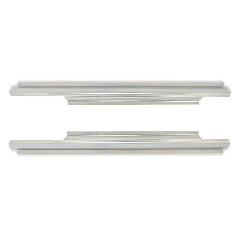 2pcs Outer Rocker Panels Patch Silver Galvanized Steel Dodge Ram 1500 1994-2001