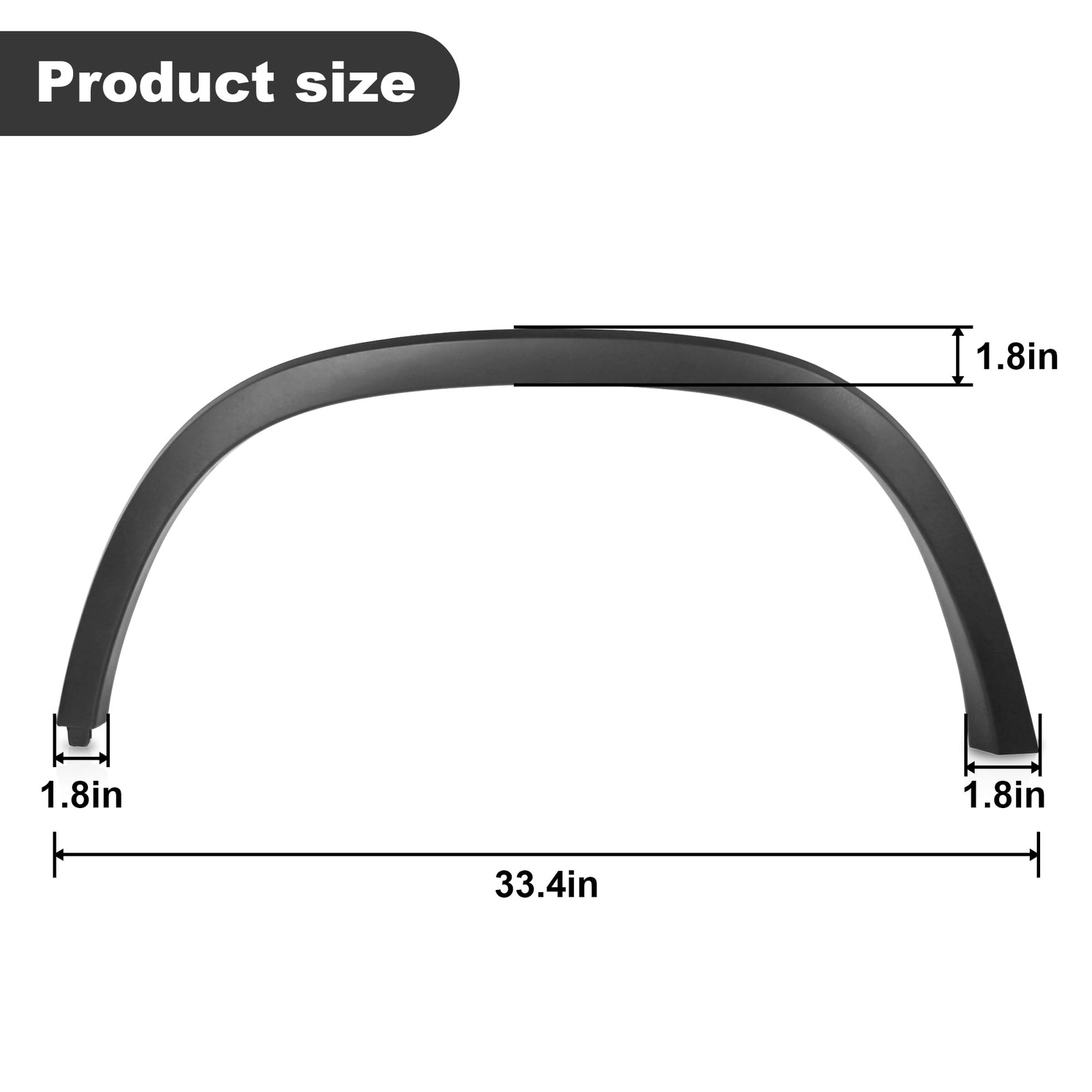 Front Wheel Housing Molding Trim Left Driver Side for 2017-2022 Chevy Trax