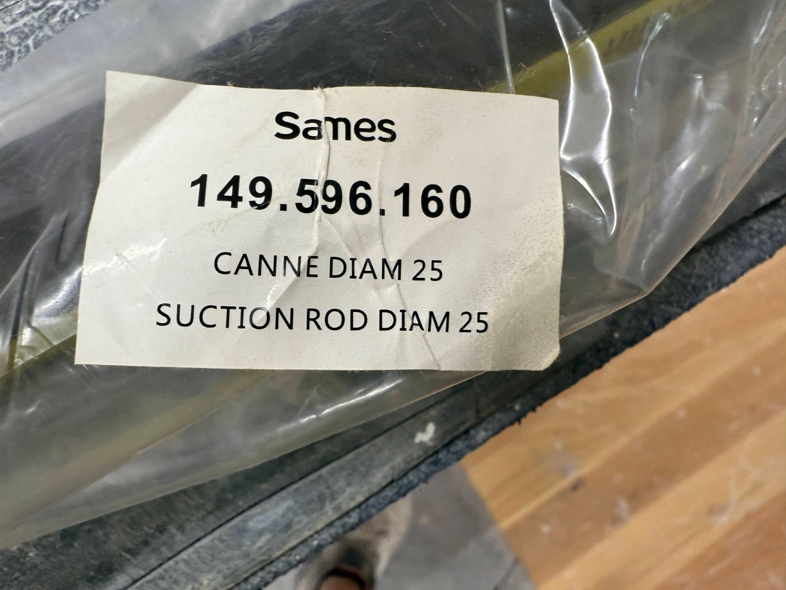 Sames 149-596-160 Suction Rod Easy Flow for 55 Gallon Drum