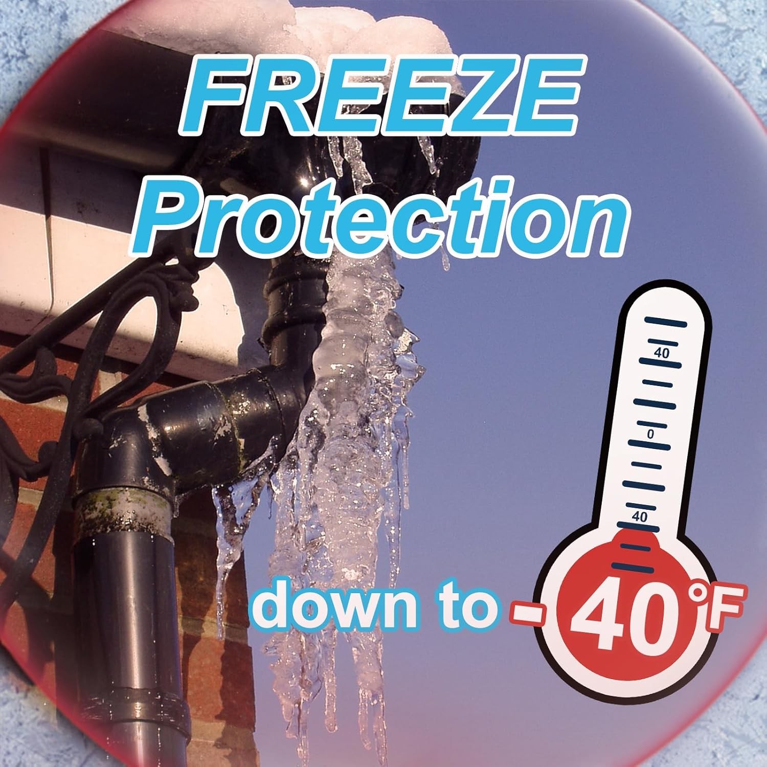 Protection Self-Regulating Heat Trace Cable for Metal, Plastic Home Pipes