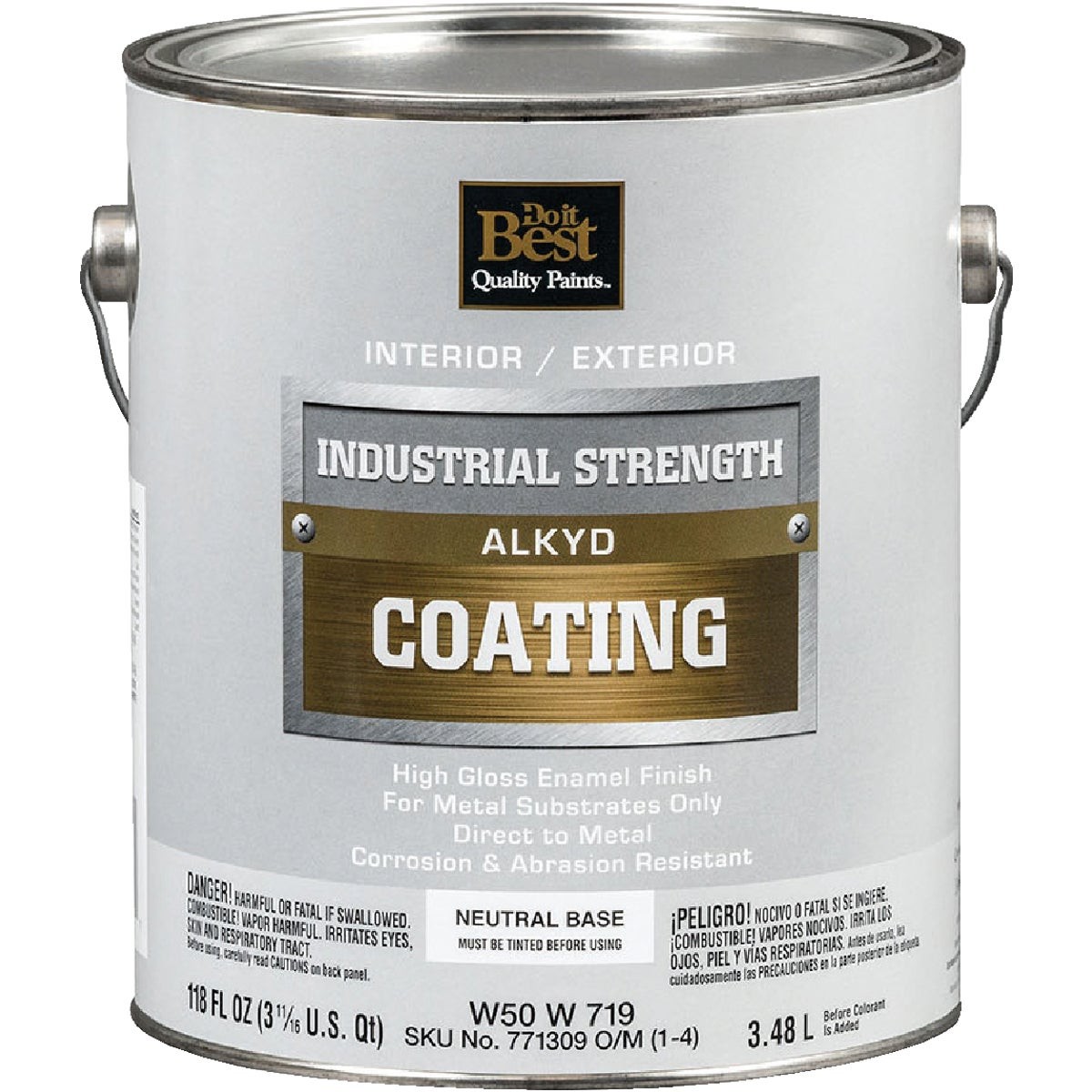 Do it Best Neutral Base Alkyd Industrial Coating, 1 Gal. W50W00719-16 SIM