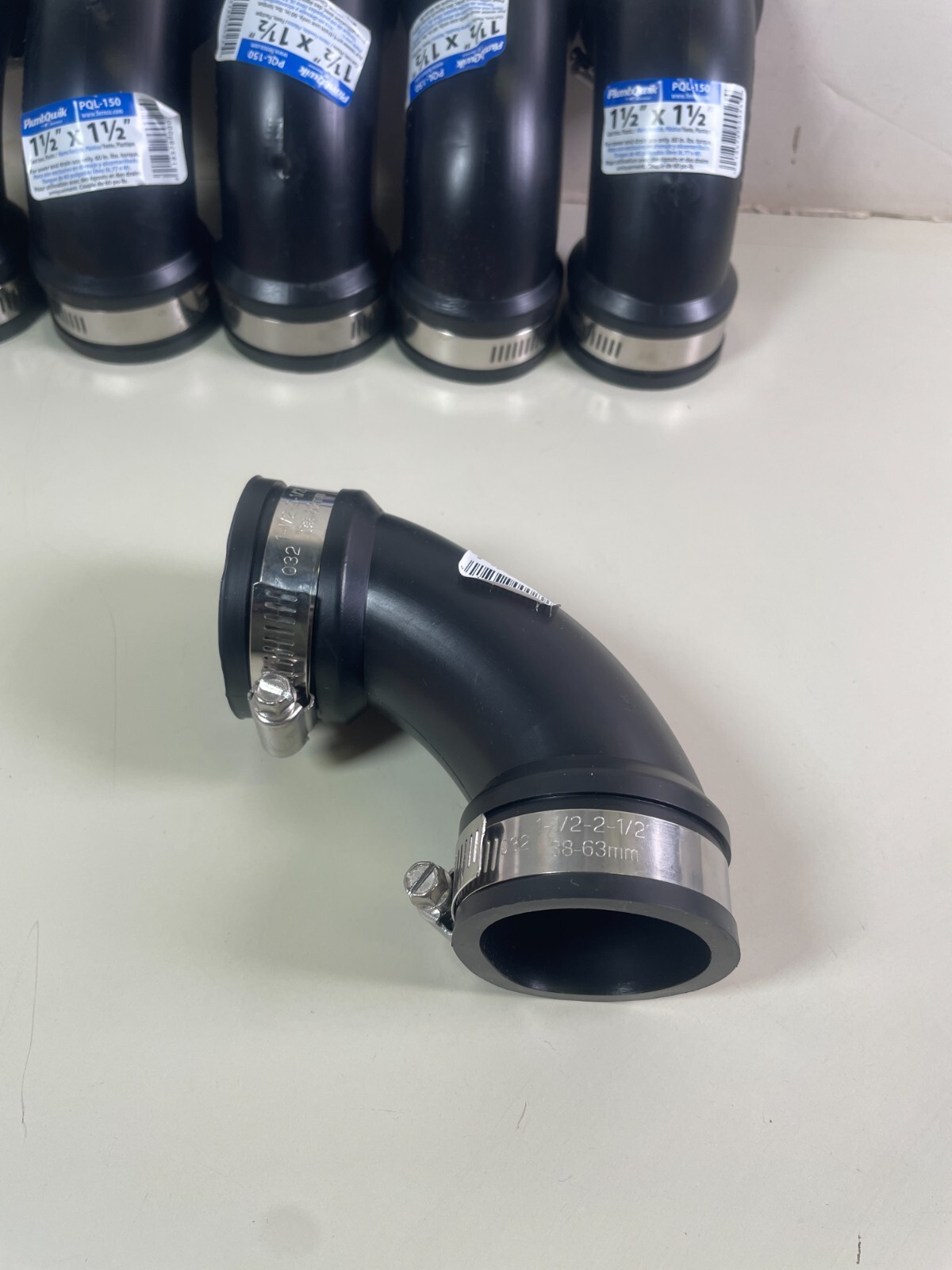 Fernco 1-1/2″ Flexible 90 Degree Elbow For Cast Iron DWV PVC PQL-150 (6 Pack)