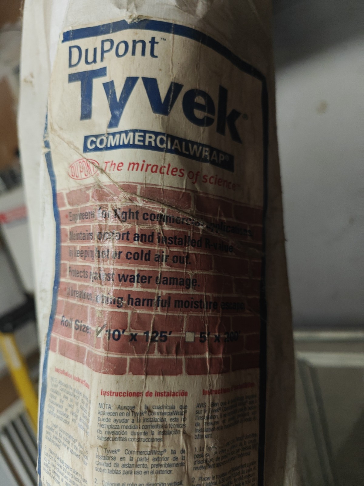 Dupont Tyvek Commercial Stucco Wrap 5FT. x 125FT.