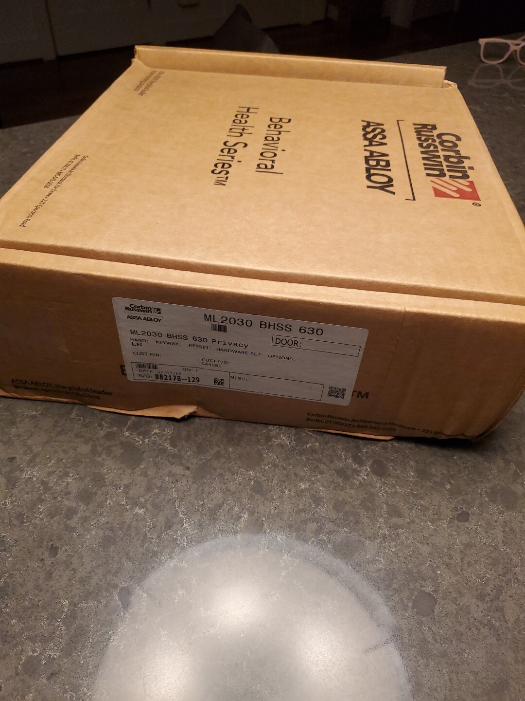 Corbin Russwin ASSA ABLOY Ml2030 BHSS 630 PRIVACY