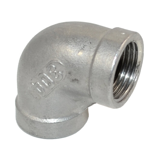 3/8″ 1/2″ 3/4″ 1″ NPT Threaded Female to Female Elbow Pipe Fitting SS 304