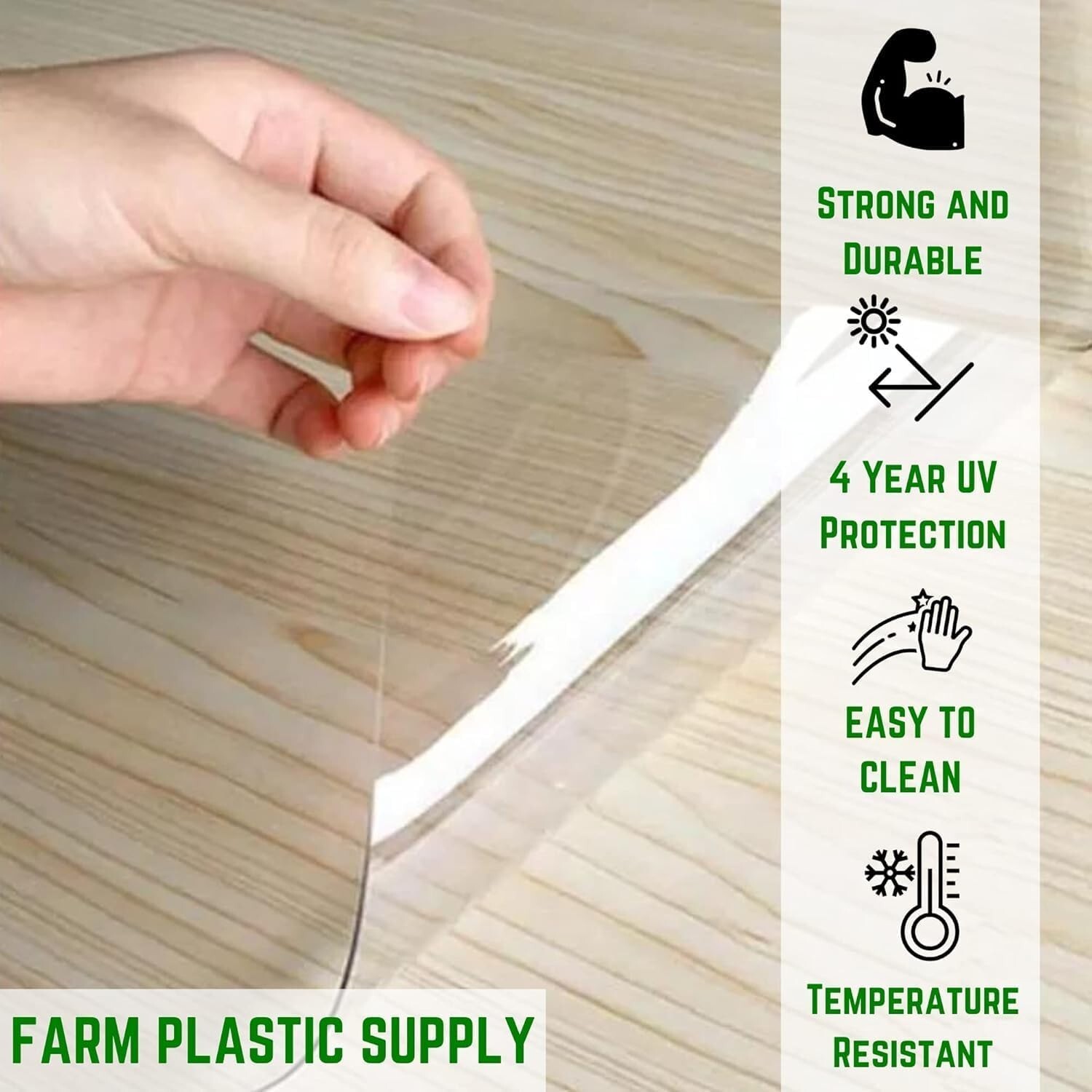 FPS West Coast – Clear Vinyl Sheeting – 30 Mil – 6.5ft Wide
