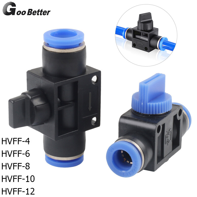 4/6/8/10/12mm Shut On Off Pneumatic Valve Or Vacuum Push In Type Quick Fittings