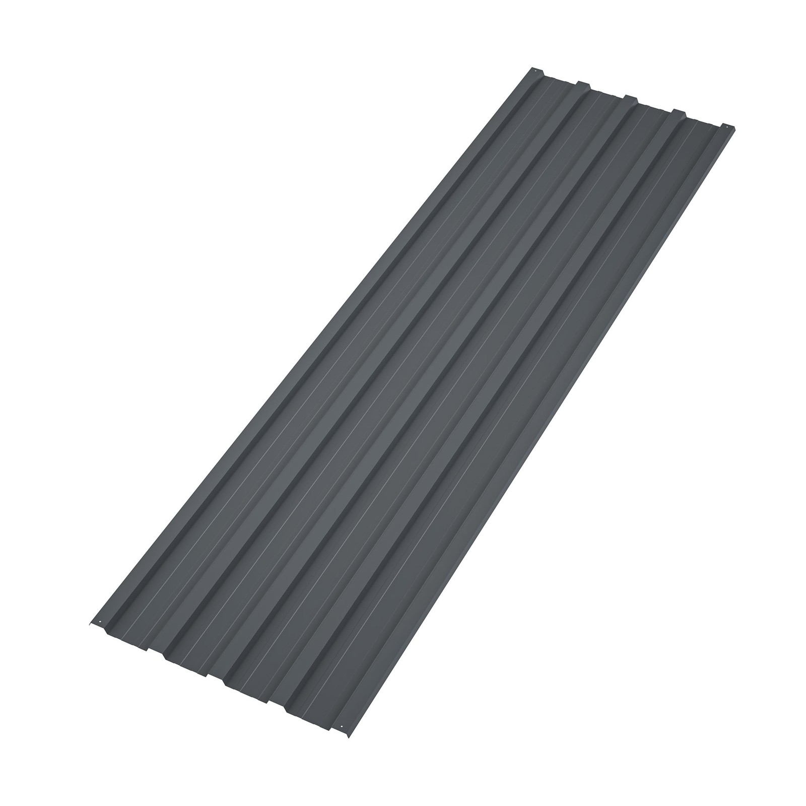 Metal Roof Panels 25 Pcs Gray Roofing Panels Galvanized Steel with Screw Resi…