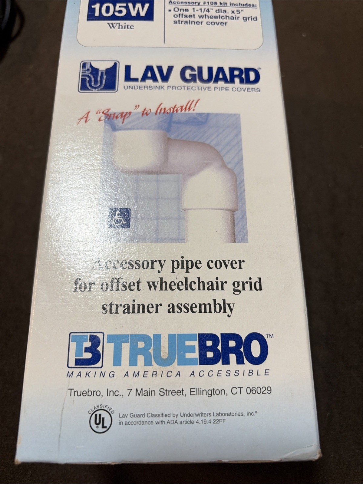 Truebro 105W Lav Guard Undersink Protective Pipe Covers NEW NB1