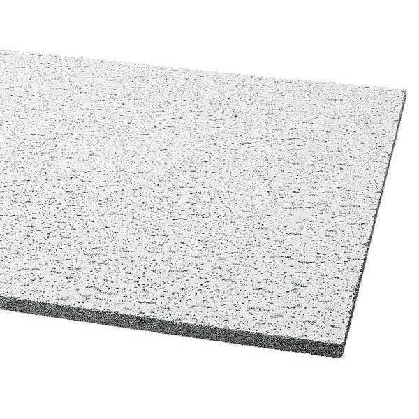 Armstrong Fissured Ceiling Tile, 24 in W x 24 in L, Square Lay-In, 15/16 in Grid