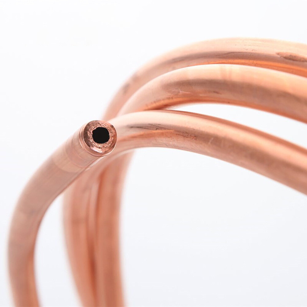 Soft Copper Tube Pipe Refrigeration Coil T2 Ø 1.6mm/1.8mm/2mm/3mm Microbore