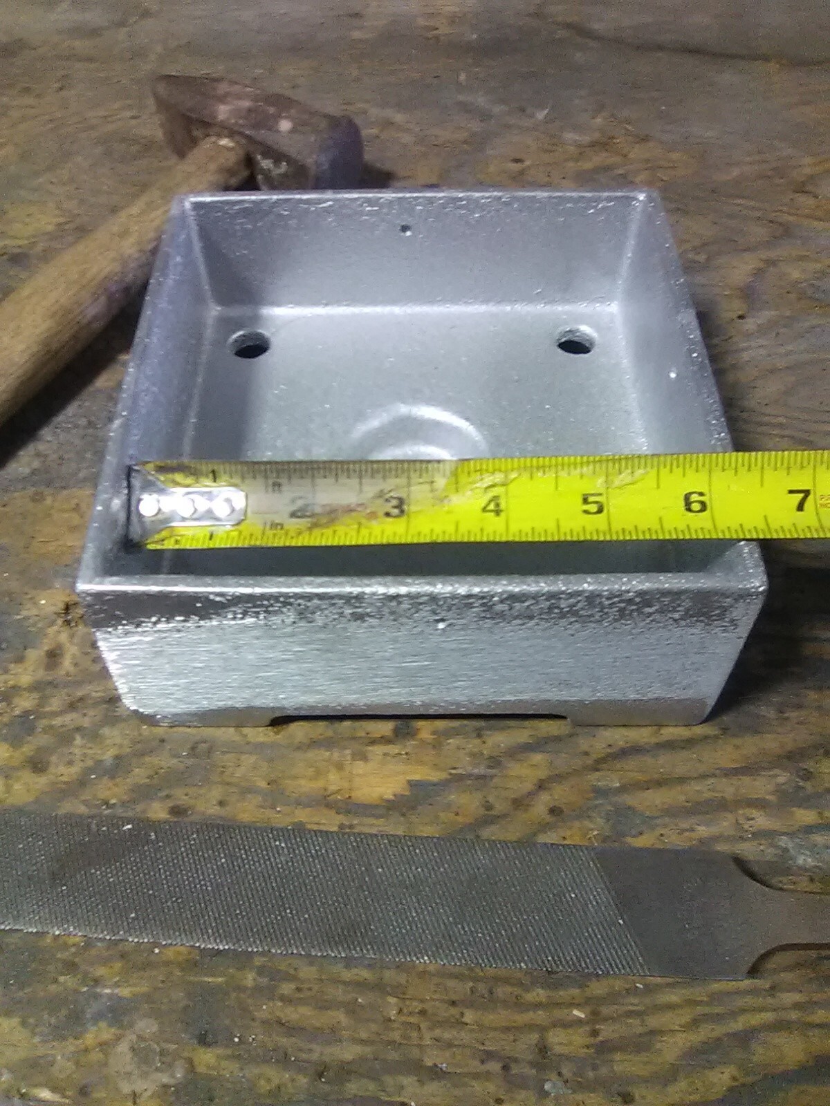 ROUGH CUT Post Base, Anchored, 6×6,Heavy Cast Aluminum,MADE IN USA, 12 count
