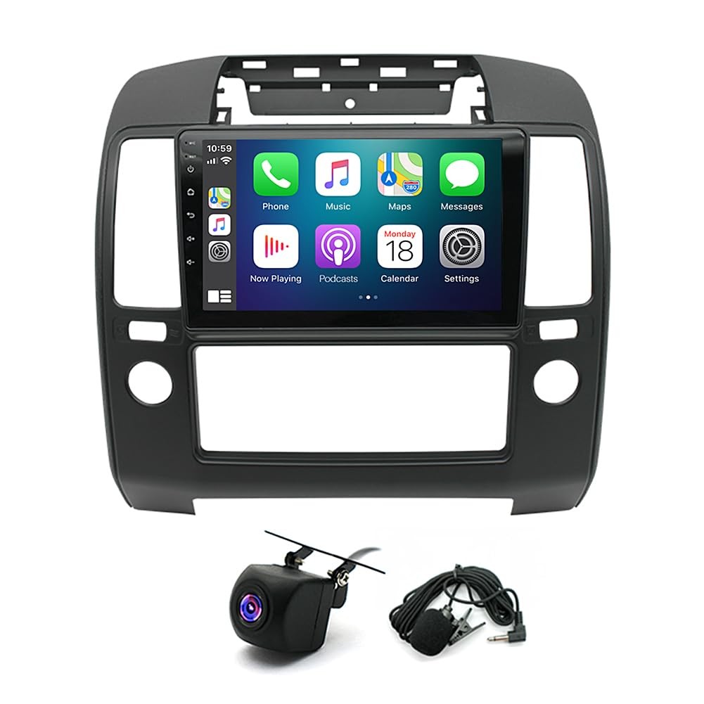 9 Double Din Car Radio for NAVARA 2006-2012 with Wireless Carplay BT GPS
