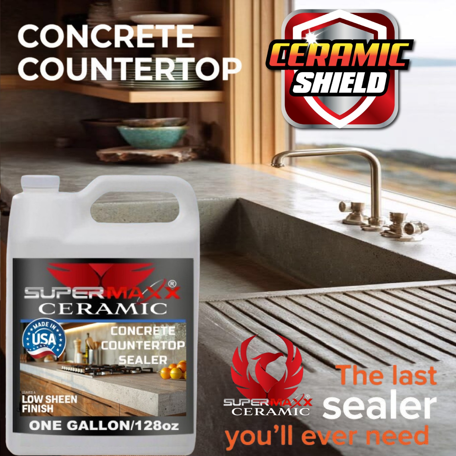 CONCRETE COUNTERTOP CLEAR SEALER – ONE GALLON