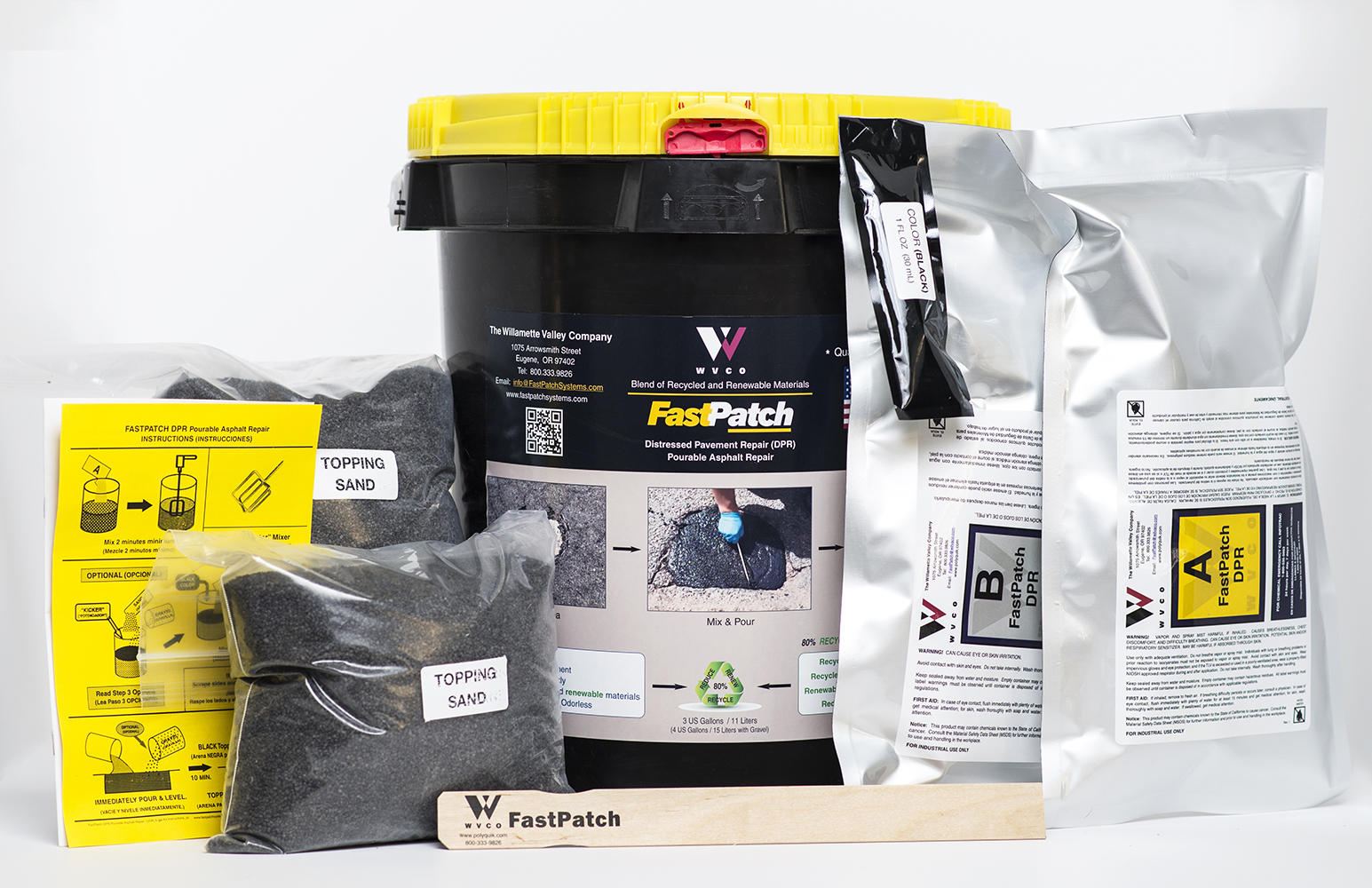 FASTPATCH DPR Pourable Asphalt Repair 5-Gal Kits (36x) – Polymeric Asphalt Patch