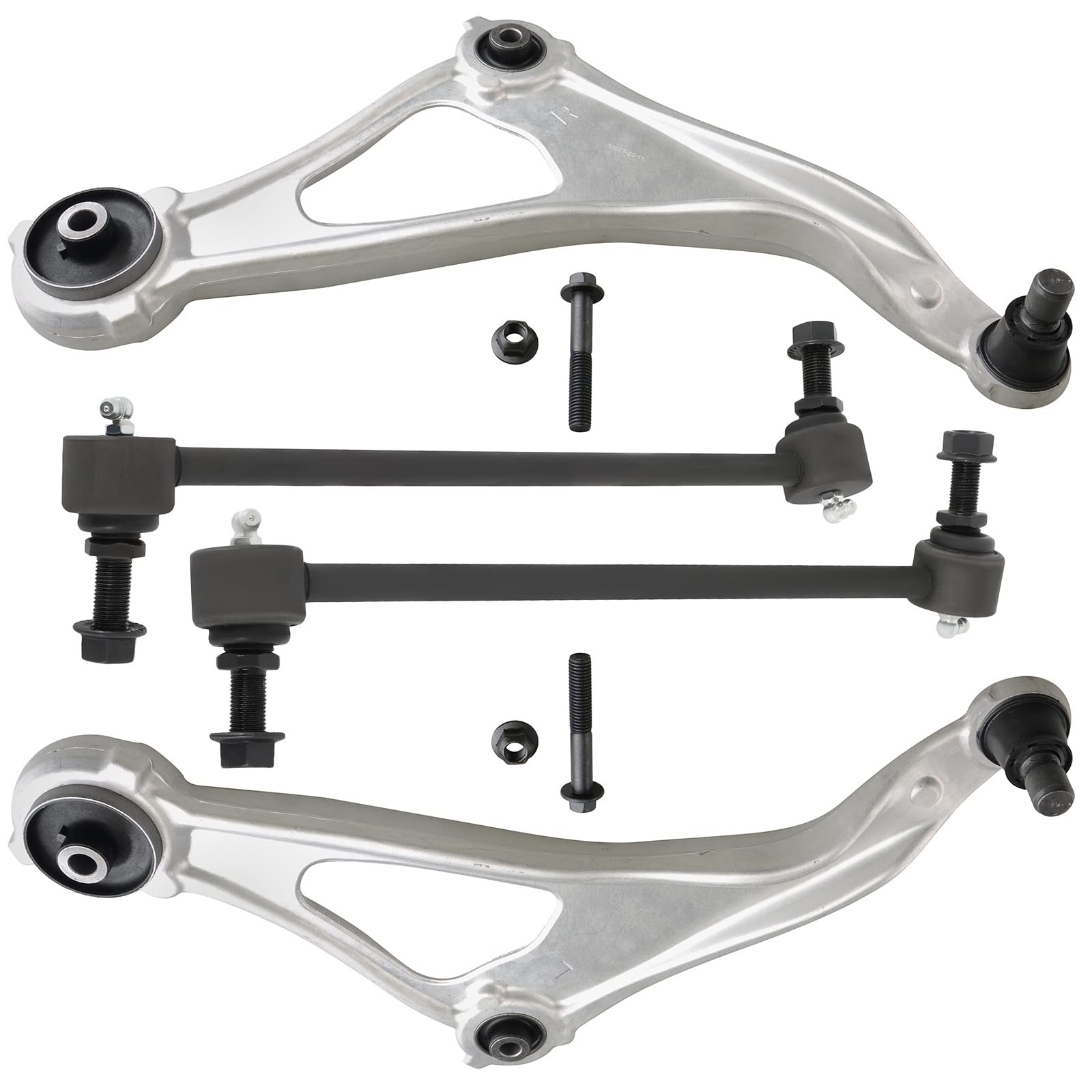 4pcs Lower Control Arm w/Ball Joint Sway Bar End Link 15-18 Altima 16-21 Maxima
