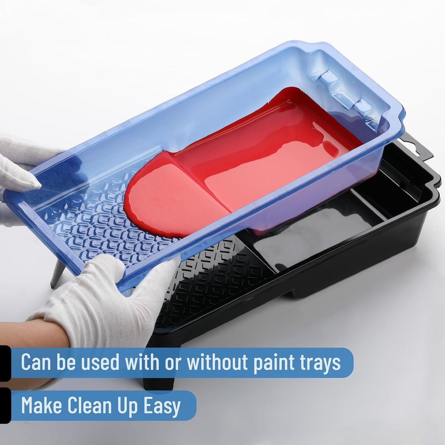 Bates- 4 Inch Paint Tray Set, 22 pcs, 1x 4 Roller Tray, 20x…
