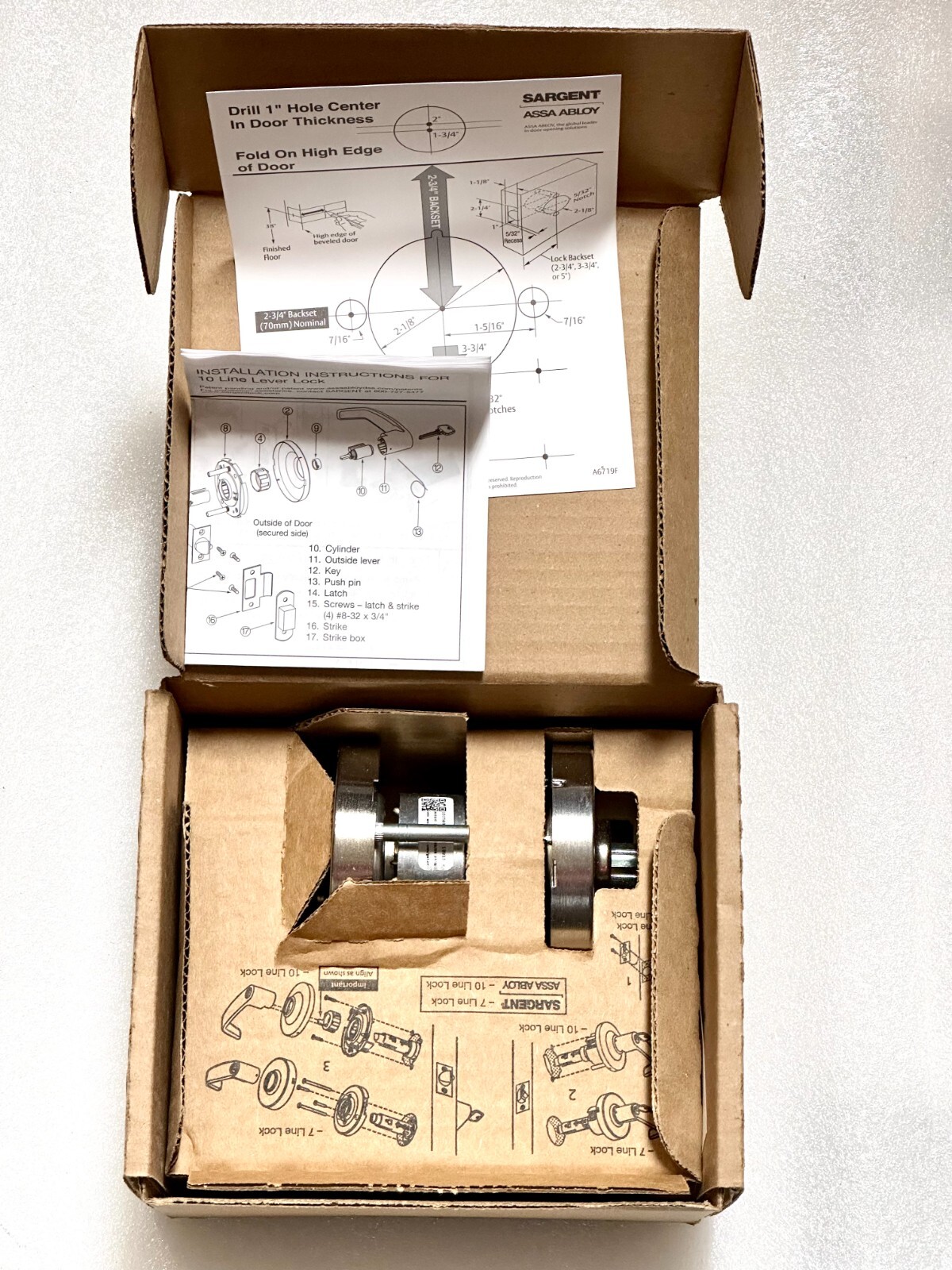 SARGENT COMMERICAL LEVER LOCK 20-28-10U15-LL-26D. NEW IN BOX ! ASSA ABLOY