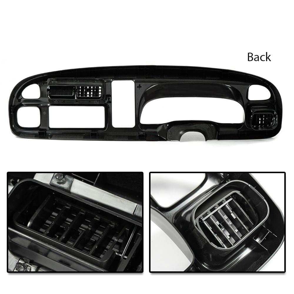 Dash Bezel Cover 1998-2001 Dodge Ram 1500 1998-2002 2500/3500 5GK51DX9AA Black