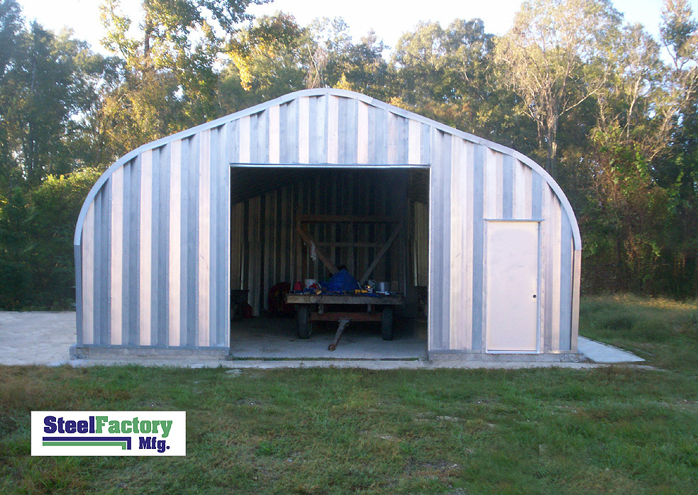 Steel Residential Metal Garage P20x28 One Car Storage Building Kit American Made