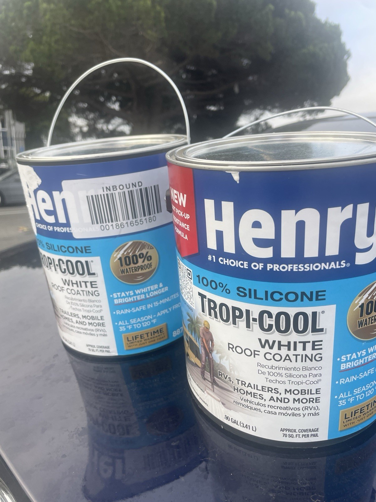 Henry Tropi-Cool 100% Silicone White Roof Coating Gloss, 0.90 Gal