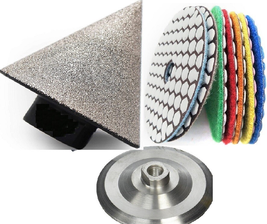 2″ 50mm Diamond Chamfer Beveling Bits granite marble countersink polishing pad