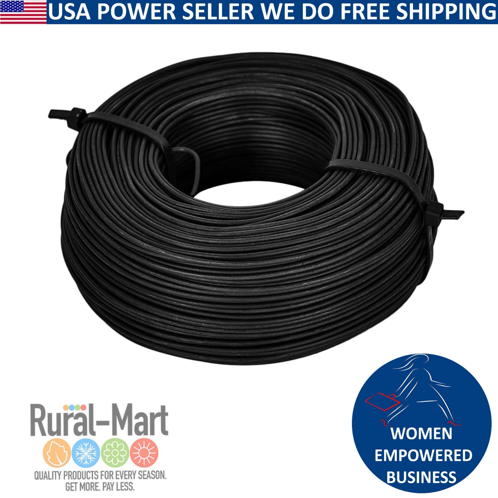 Rebar Tie Wire 16 Gauge Black Premium Reel 330 ft Length Roll