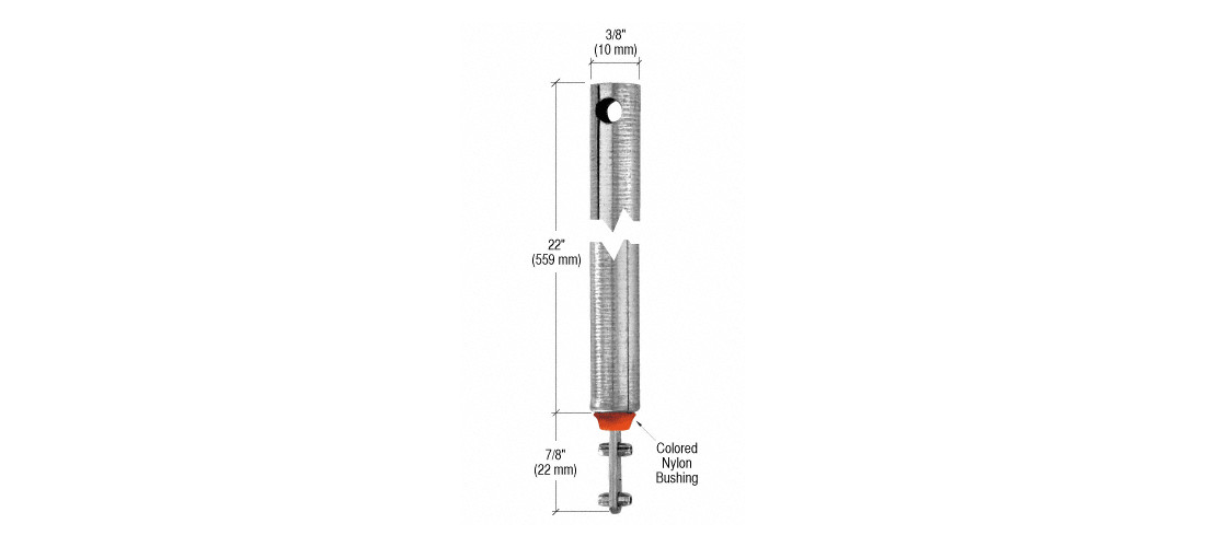 CRL FL2220 22″ Tubular Spiral Tilt Window Balance Red Bushing