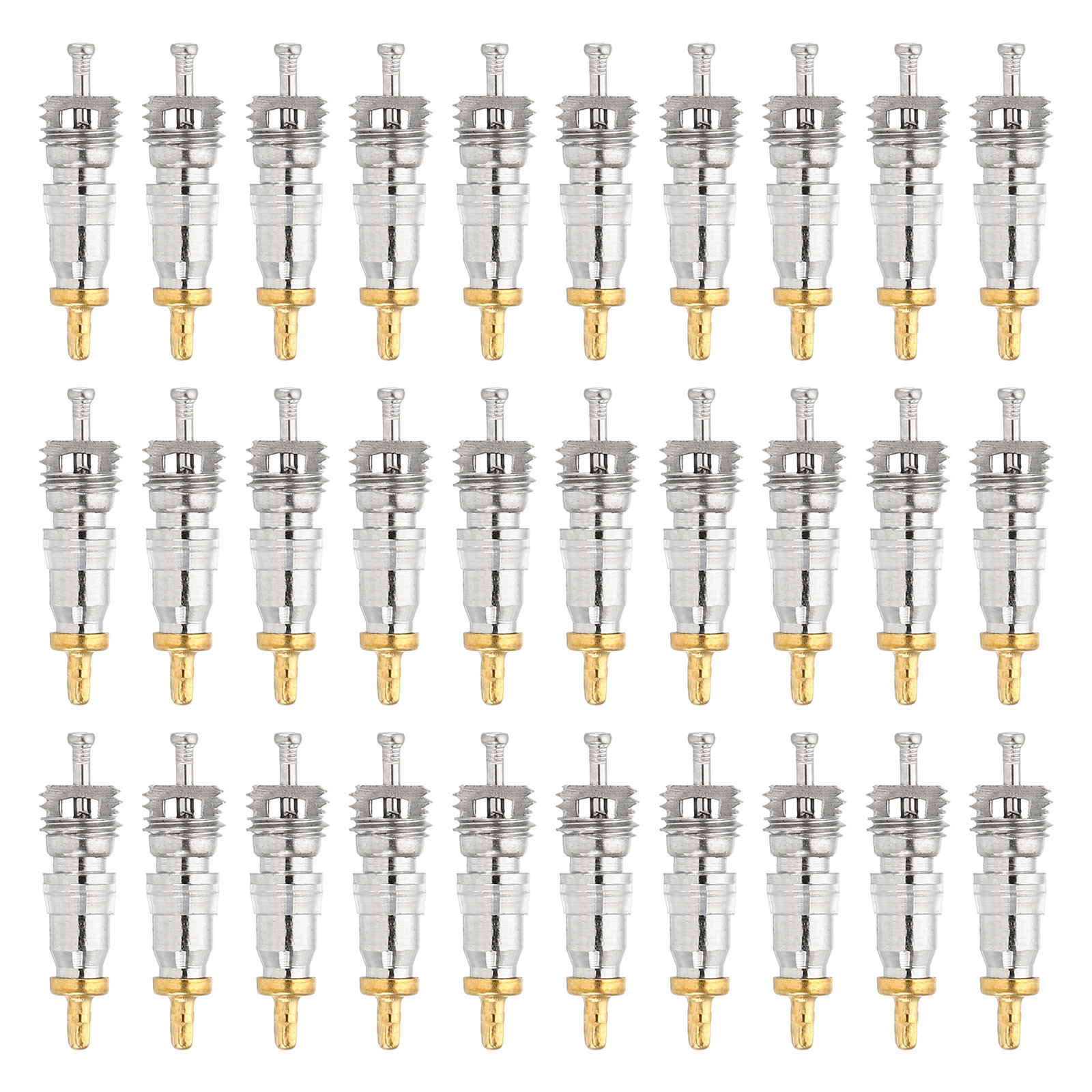 30 Pack Air Conditioning Valve Core with Seal Service Valve Stem Cores