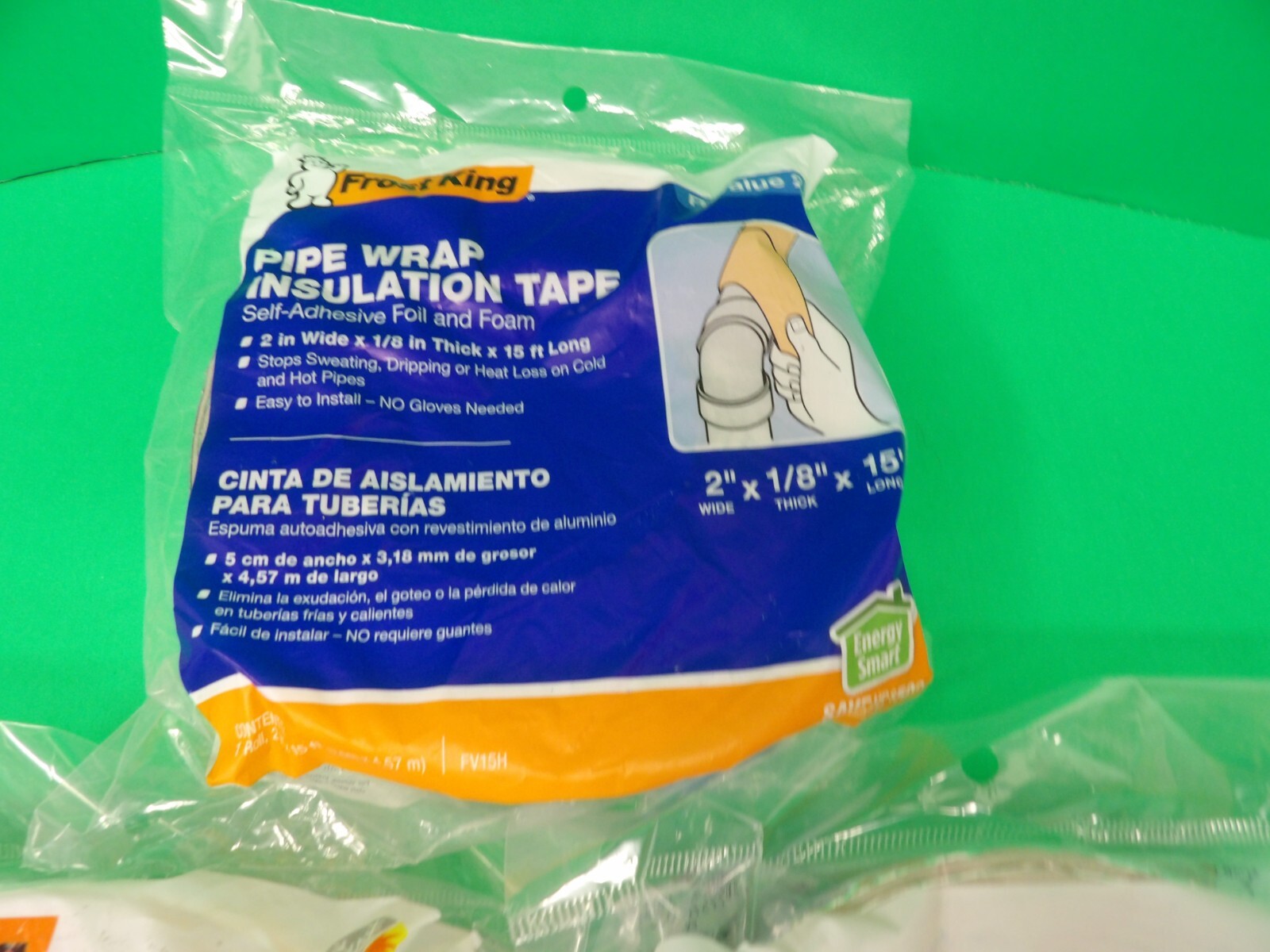 3 Frost King Pipe Wrap Insulation Tape 2″ x 1/8″ x 15 Foot R 2.0 Self Adhesive