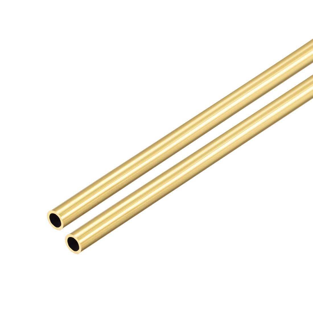 Ofowin [2 Pcs] Brass Round Tube 300mm Length 3.5mm OD x 0.5mm,