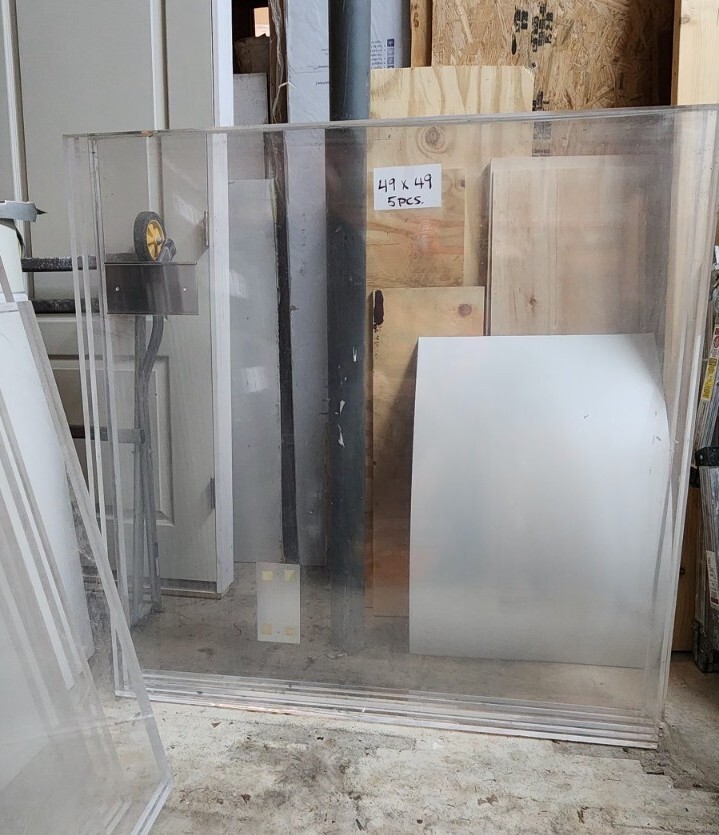 20 Piece LOT OF BANK GRADE USED BULLET PROOF GLASS BALLISTIC RESISTANT ACRYLIC