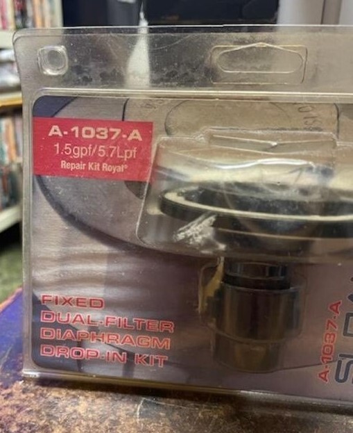 Sloan – Fixed Dual-Filter Diaphragm Drop-In Kit – P/N: A-1037-A (NOS)
