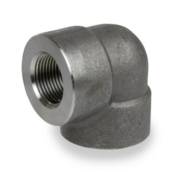 1-1/4″ 3000 lb. NPT Thread 90-Degree Elbow, A105 Forged Steel Pipe Fitting