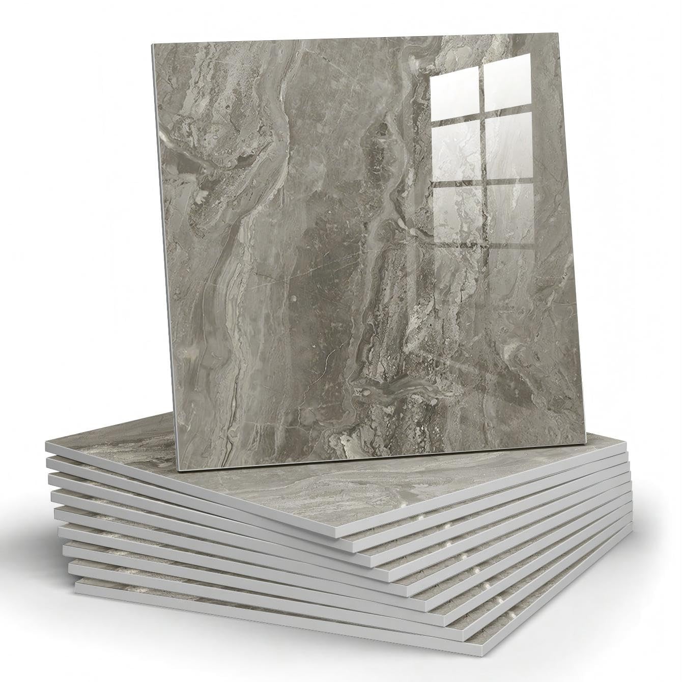 Chejiaye 22pc Marble Peel & Stick Backsplash Waterproof Wall Panels 11.8″x11.8″