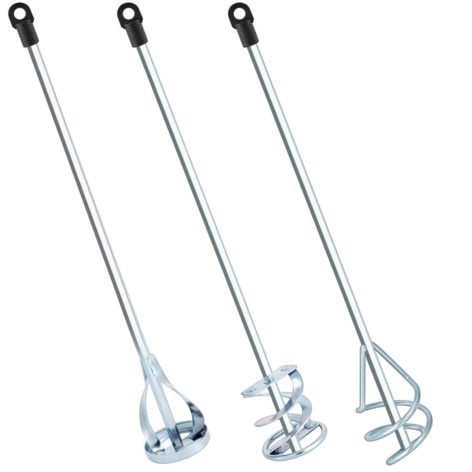 MorningRo Set of 3 Paint Mixer for Drill Epoxy Resin, Mud, Cement Mixer Blade…