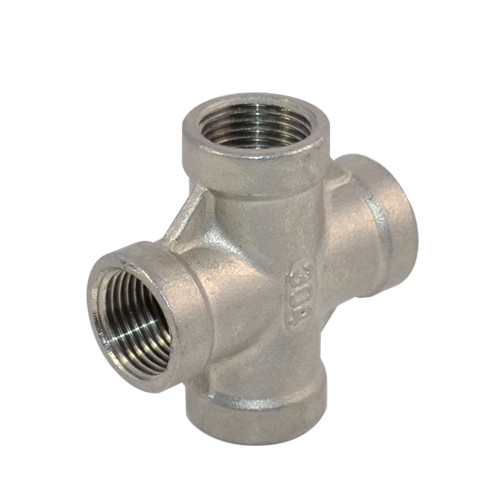 1/2″-2“ NPT 4 Way Female Threaded Cross Coupling SS304 Pipe Fittings connector
