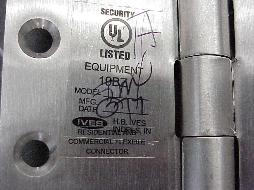 IVES 5BB1 4.5 x 4.5 630 T4W Full Mortise Electric Butt Hinge US630