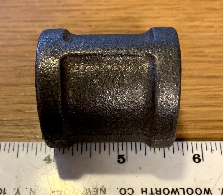 3/4″ NPT BLACK PIPE Iron Fitting Coupling / Coupler Plumbing / Gas