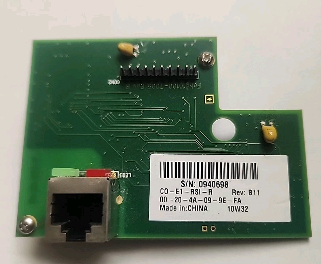 Schlage HK-II Handpunch, EN-200 network card modem 01000-7005 , 330-135-A