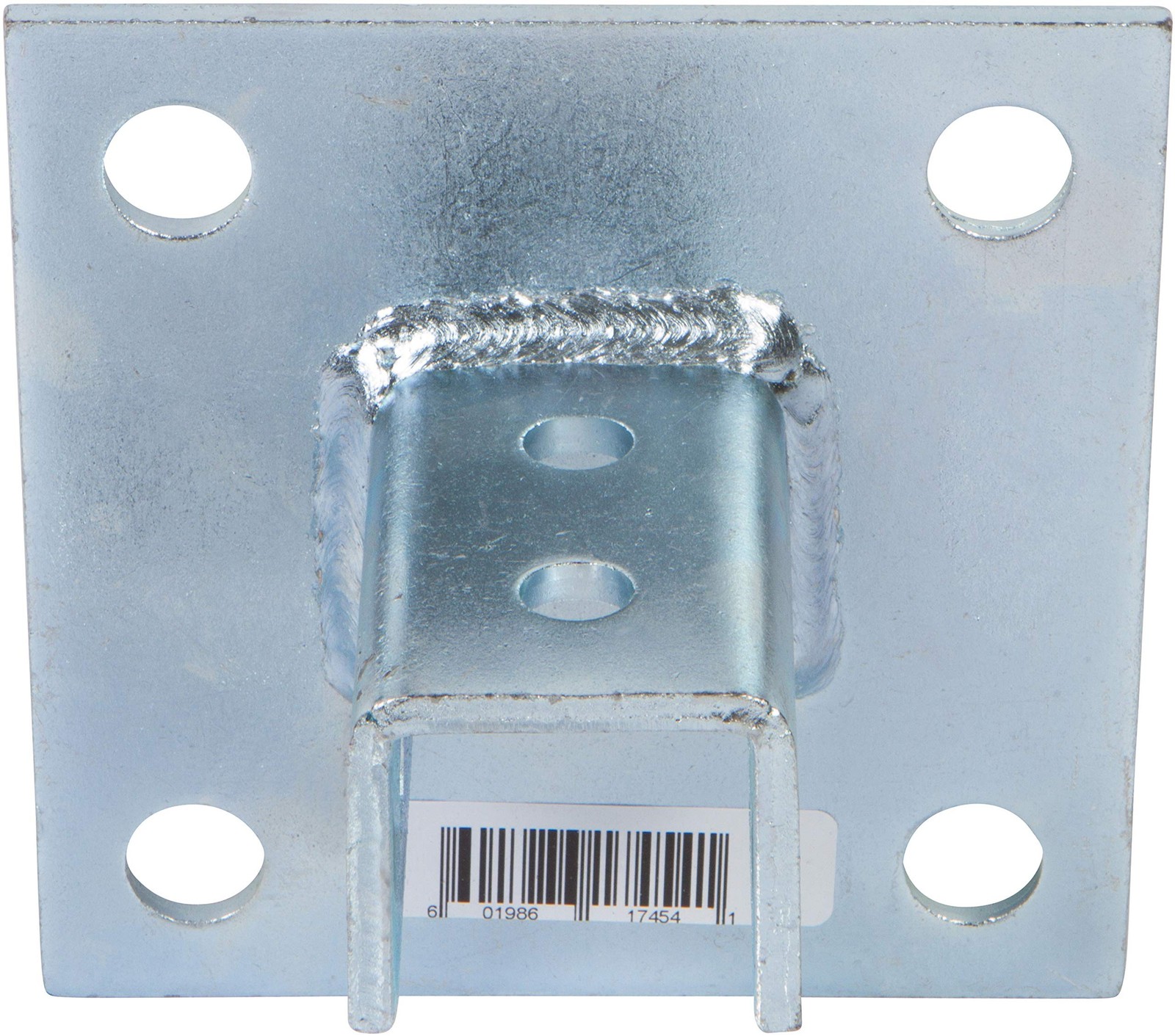 Morris Products 17454 Post Base Channel 4 Hole Square – For 1-5/8” S