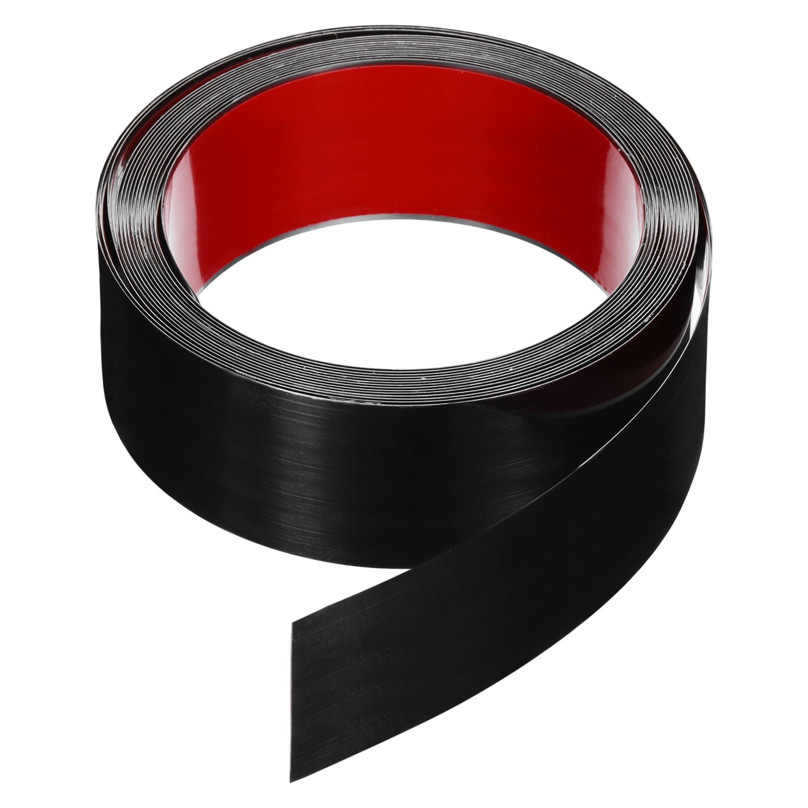 19.7ft x 1.97″ Wall Trim Self Adhesive Stainless Steel Mirror Finish Trim, Black