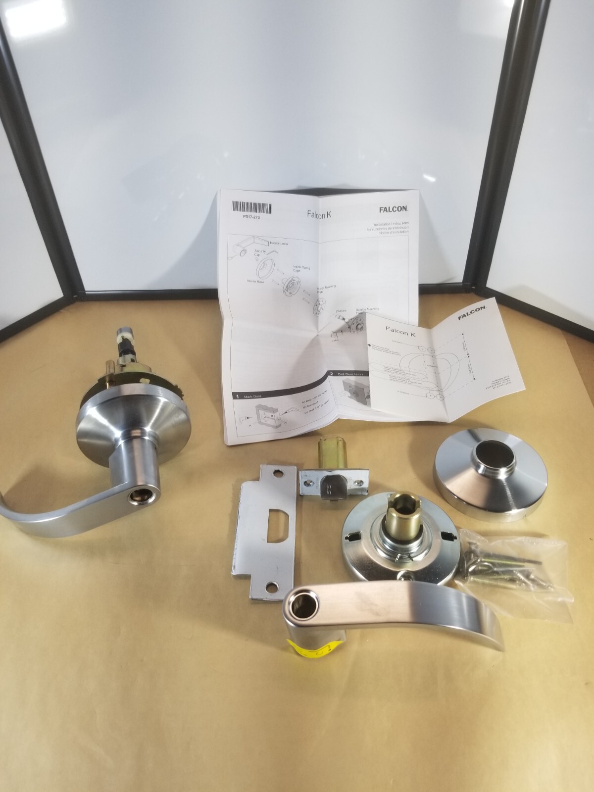 Falcon K511 LD Quantum 626 Satin Chrome Grade 1 Entry/Office Lock Without Core
