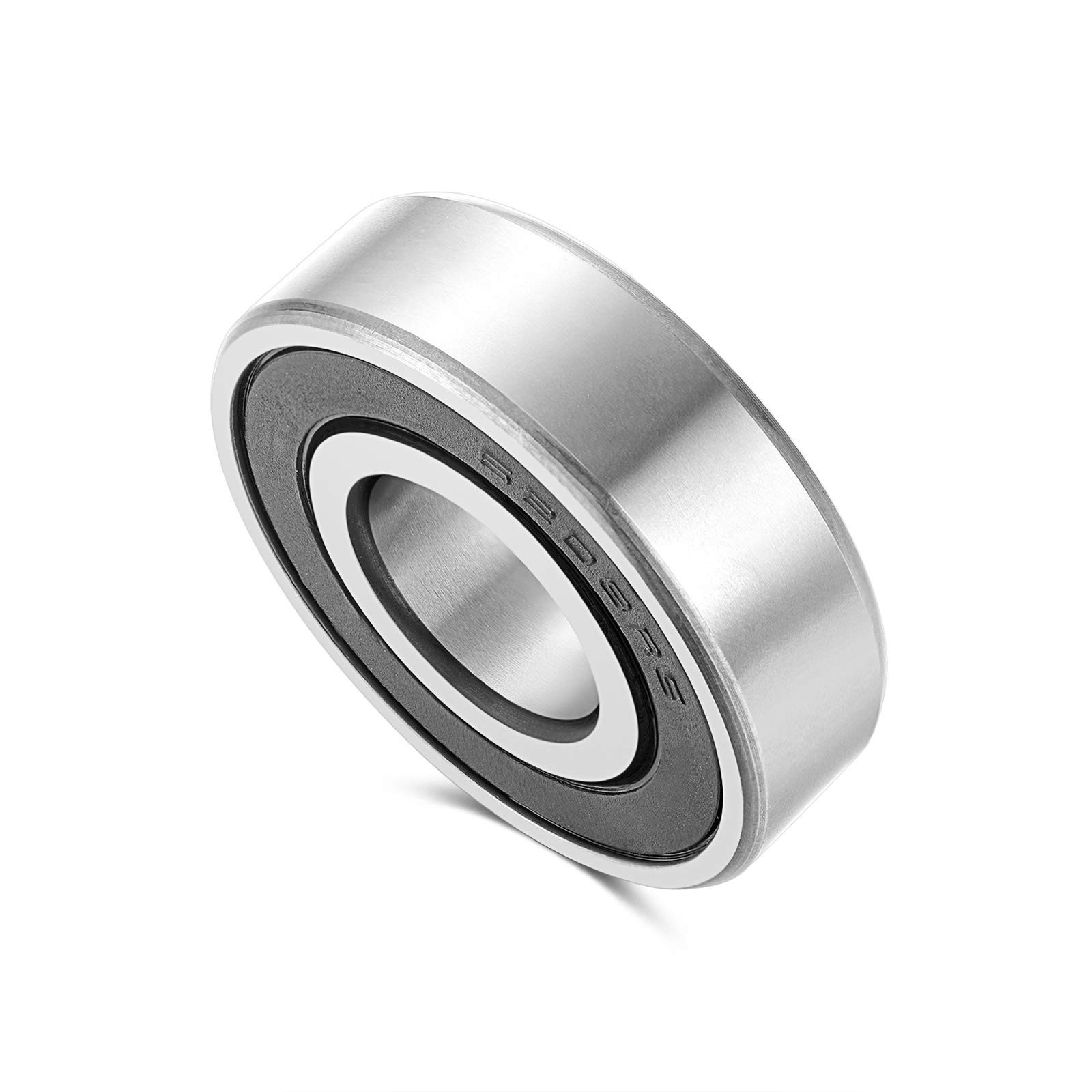 6203-2RS Double-Rubber Sealed Greased Ball-Bearings – 17x40x12mm, 2 Pcs, Wide…