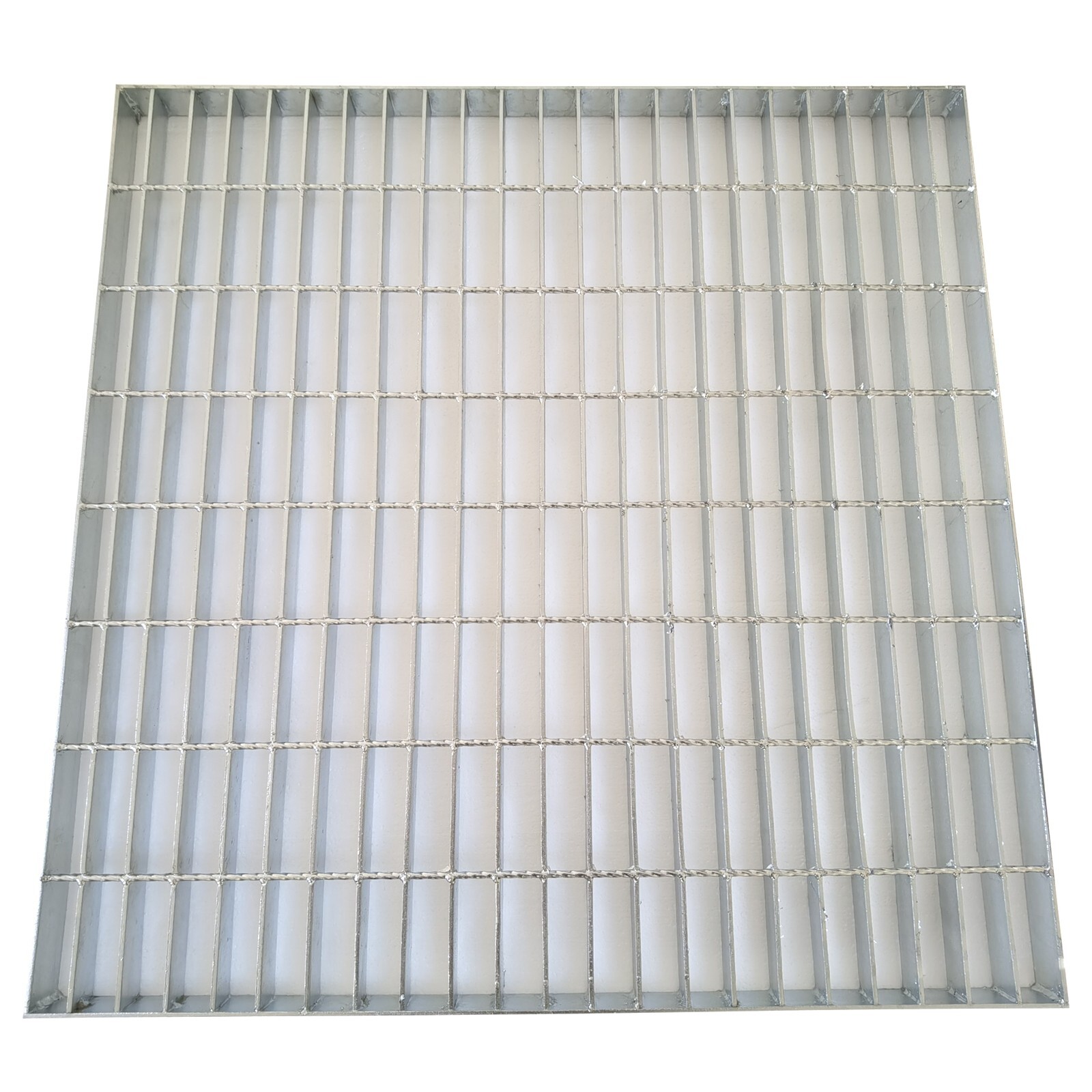 1 Piece 2.6ft*2.6ft Silver Gray Carbon Steel Grille Plate Load-Bearing 3 tons