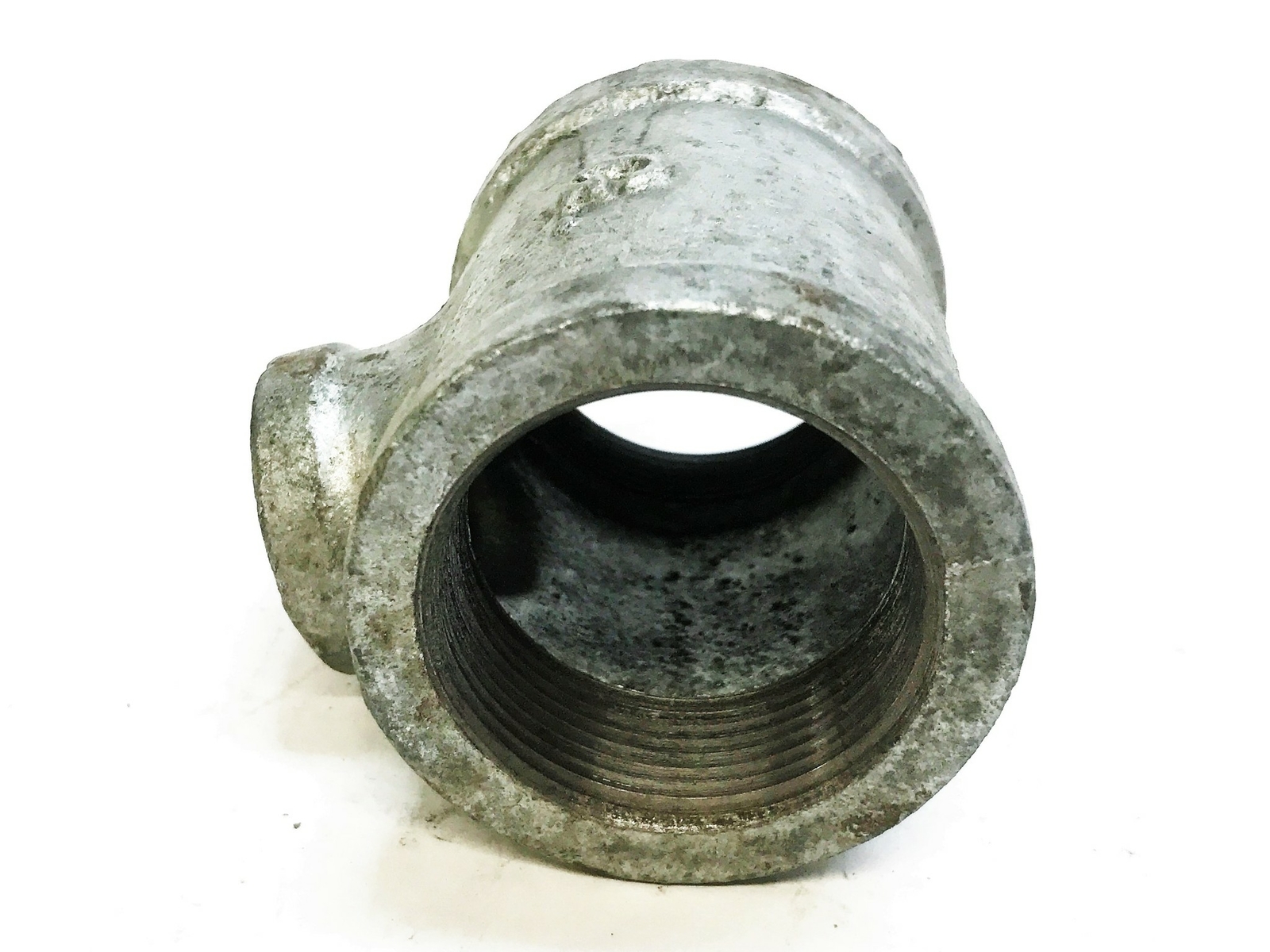 Unbranded Galvanized 1-3/4″ x 7/8″ x 1-3/4″ Tee Coupling [Lot of 2] NOS