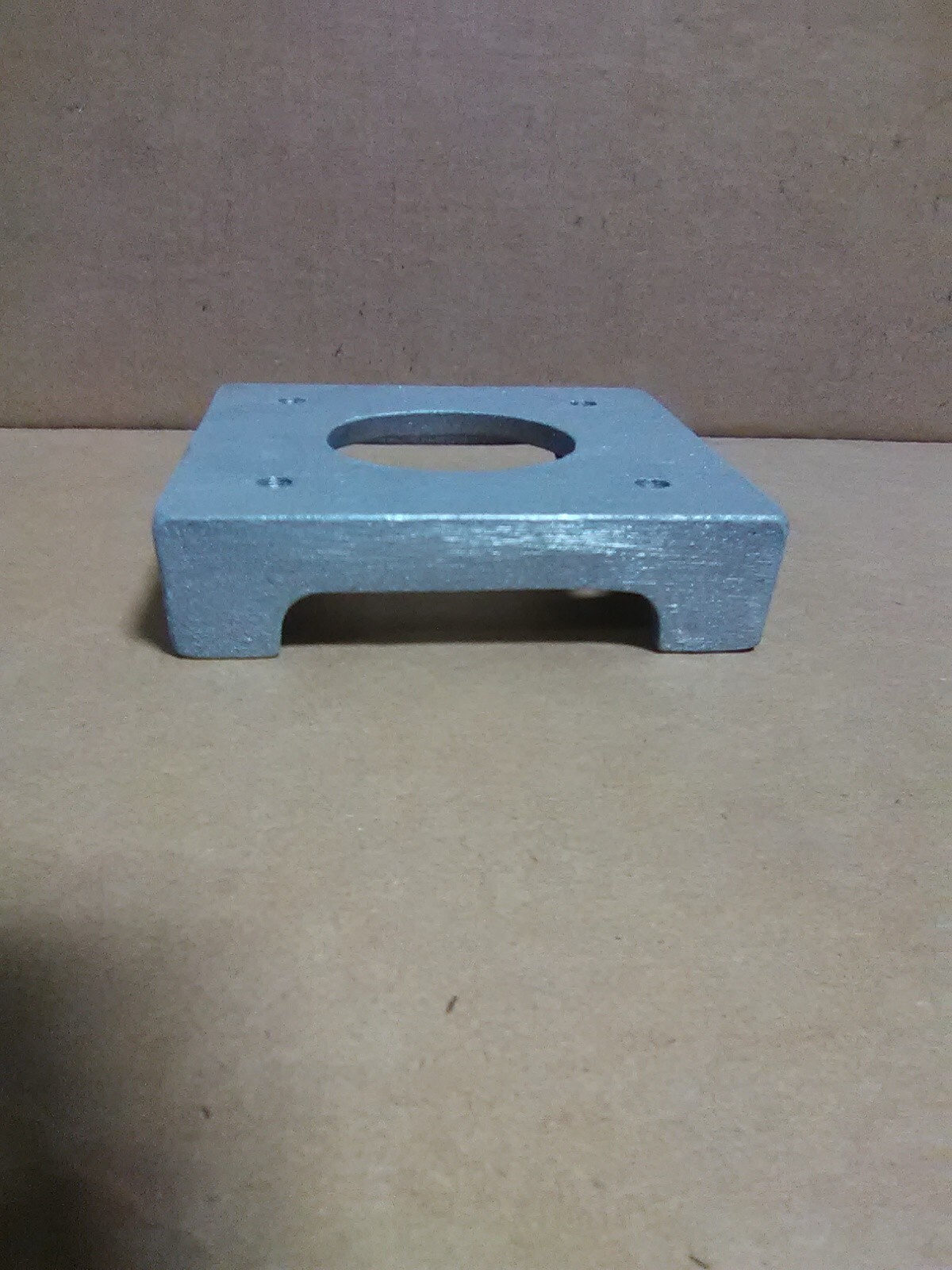 5×5 Post Base, 4 1/4 x 4 1/4 x 1 inch tall, ONE PLINTH. Madew in the USA
